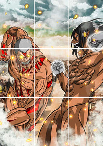 Titan Clash Attack On Titan - Anime Block Kit Posters