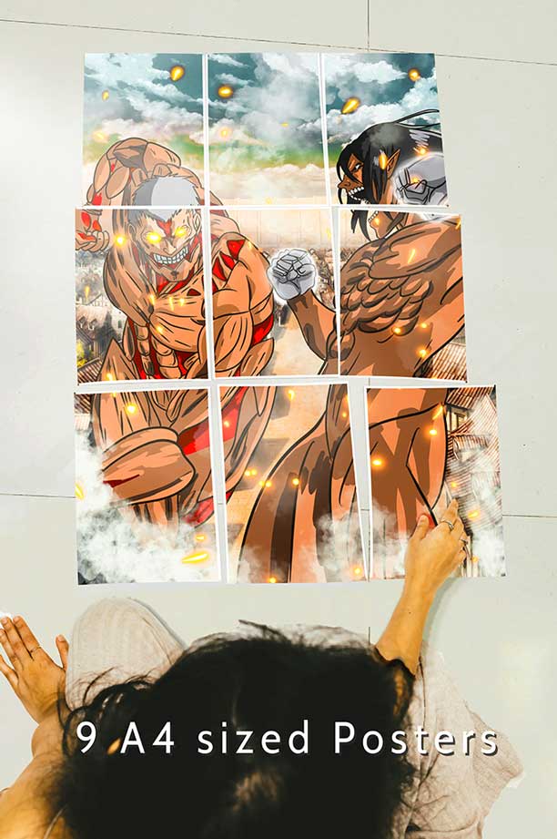 Titan Clash Attack On Titan - Anime Block Kit Posters