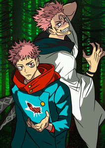 Itadori & Sukuna- Jujutsu Kaisen Poster