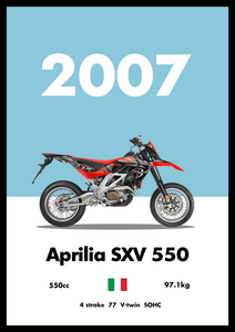 Aprilia SXV 550- Bike Poster