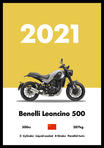 Benelli Leoncine - Bike Poster