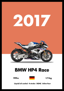 BMW HP4 - Bike Poster