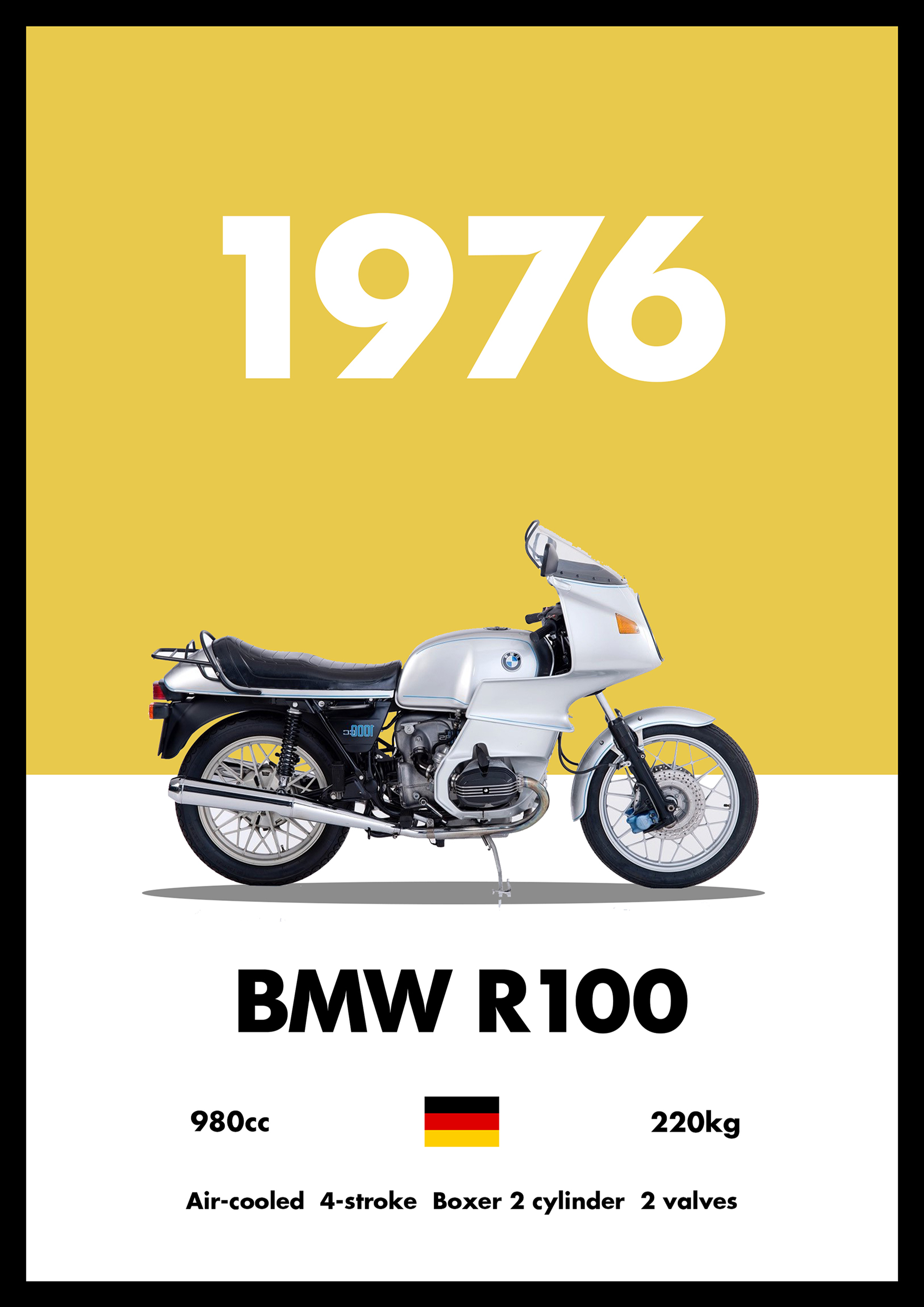 BMW R100 - Bike Poster