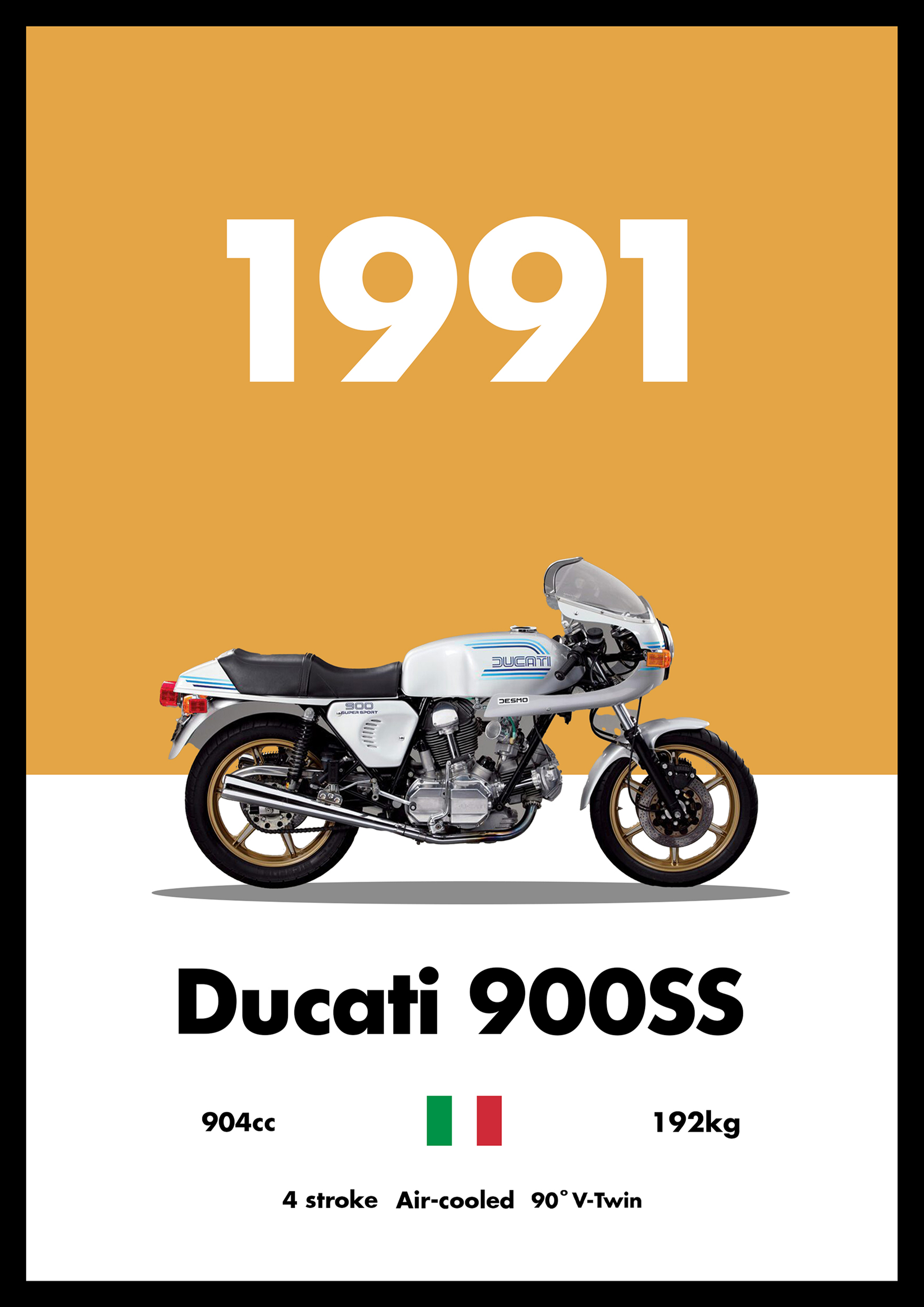 Ducati 900SS - Bike Poster