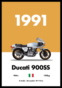 Ducati 900SS - Bike Poster