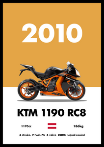 KTM RC8 - Bike Poster