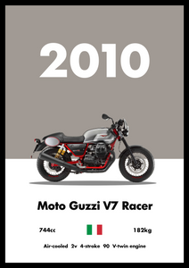 Moto Guzzi V7 - Bike Poster