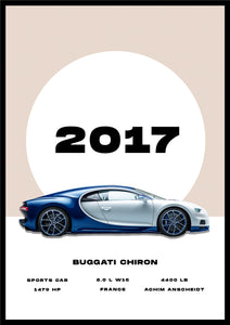 Buggati chiron - Car Poster