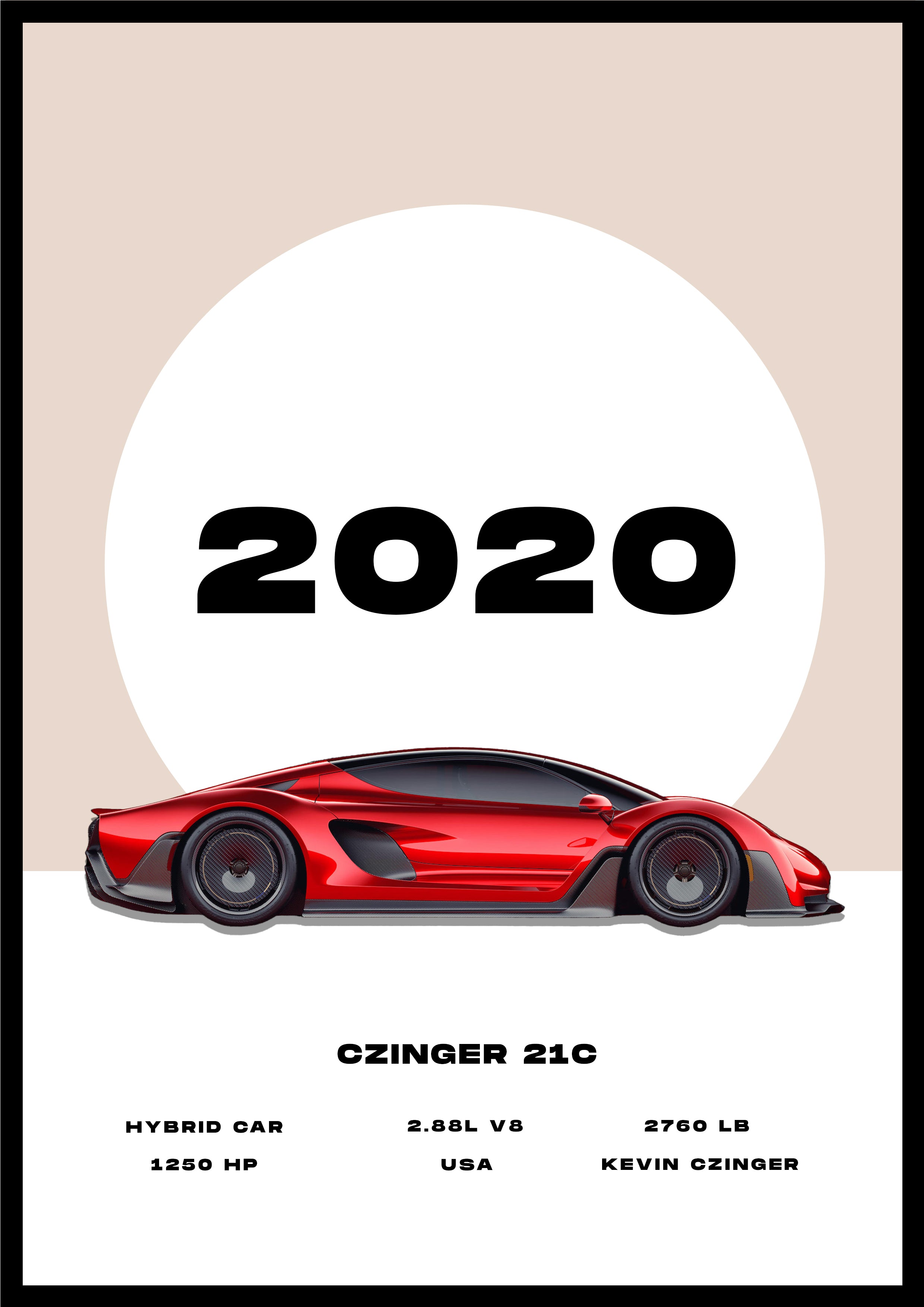 Czinger 21C - Car Poster