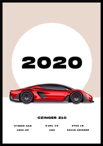 Czinger 21C - Car Poster