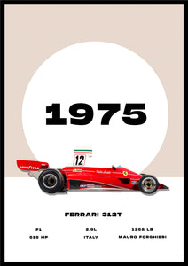 Ferrari 312t - Car Poster