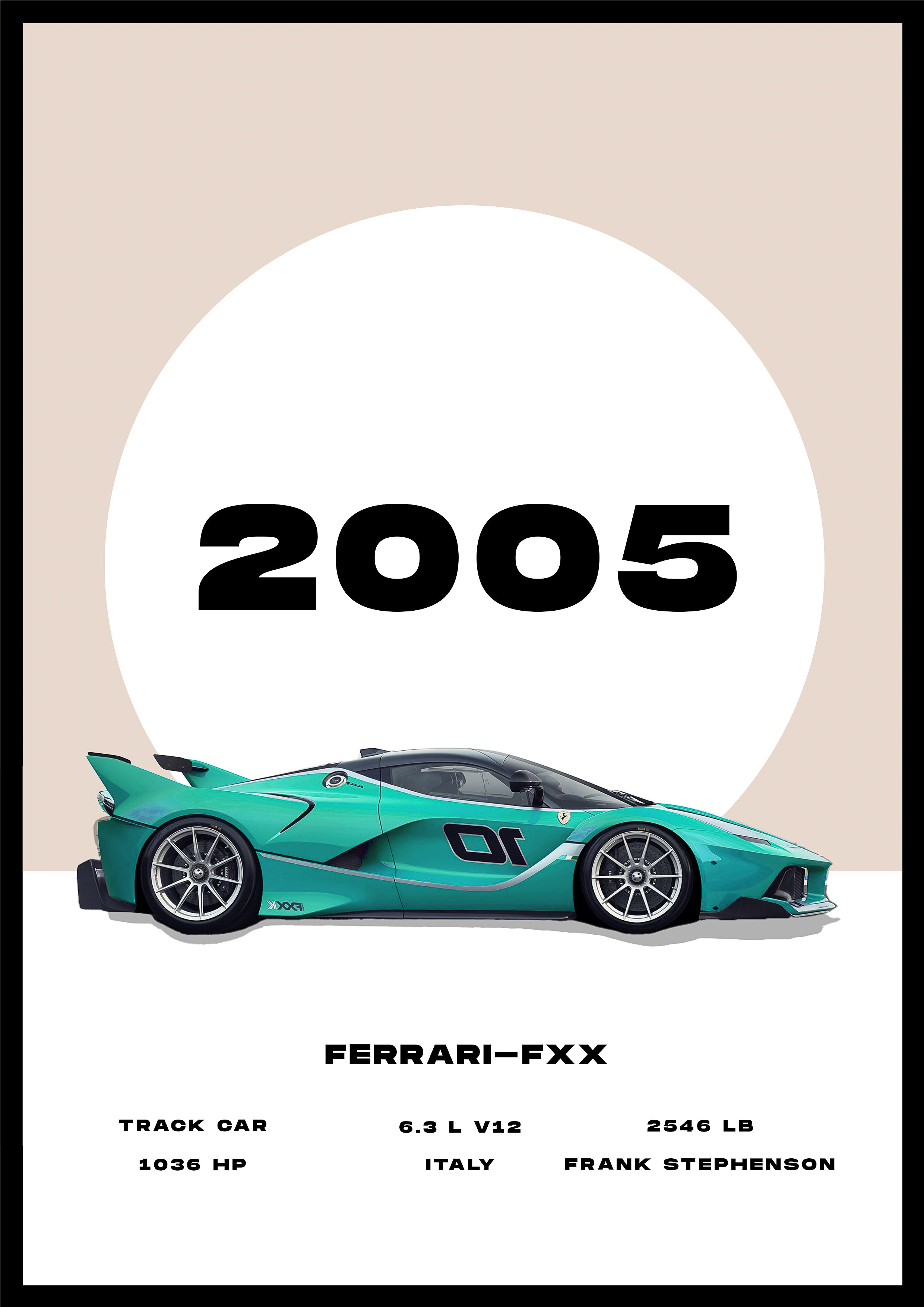 Ferrari-FXX - Car Poster