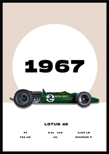 Lotus 49 - Car Poster