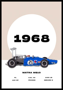 Matra MS10 - Car Poster