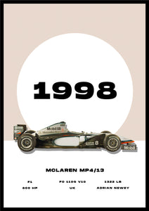 Mclaren MP4_13 - Car Poster