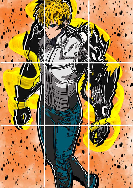 Genos One Punch Man Anime Block Kit Posters – froheyo