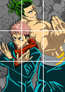 Itadori & Todo Jujutsu Kaisen- Anime Block Kit Posters