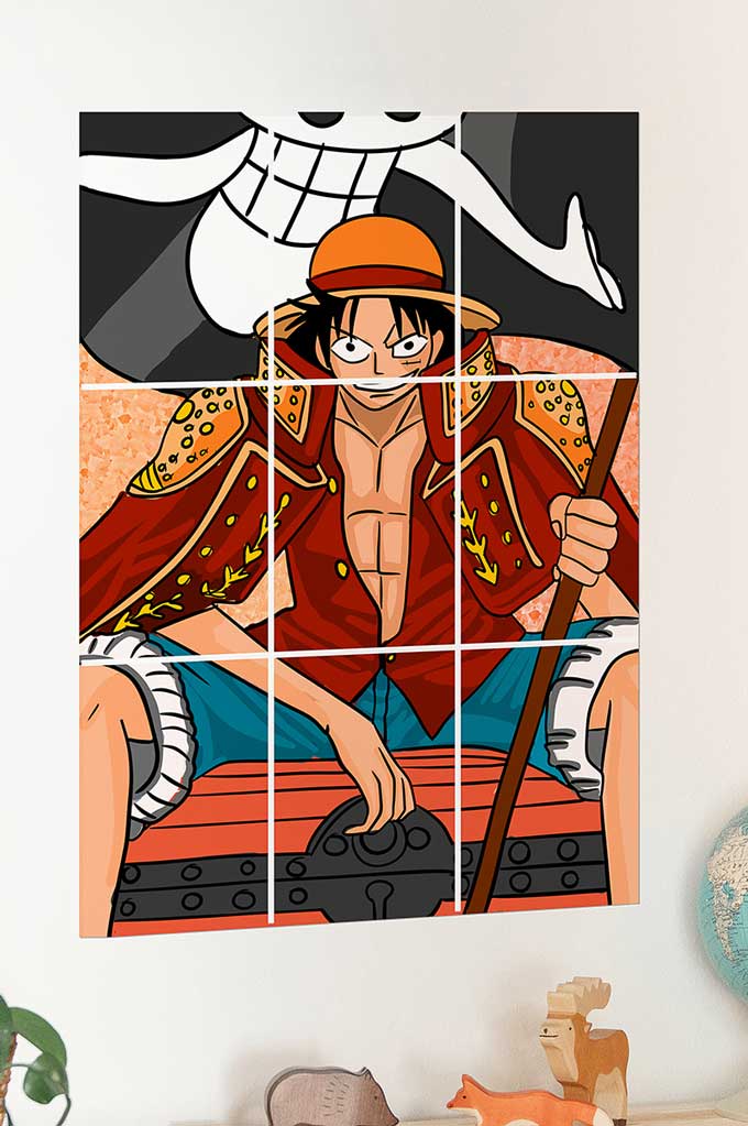 Luffy One Piece- Anime Block Kit Posters