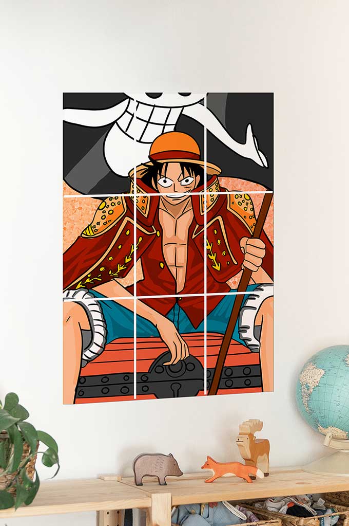 Luffy One Piece- Anime Block Kit Posters