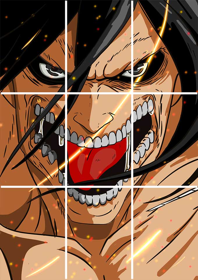 Eren Jaeger Attack On Titan Anime Series Matte Finish Poster Paper