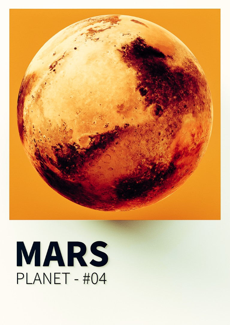 Mars Planet Polaroid