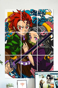 Tanjiro & Nezuko Demon Slayer- Anime Block Kit Posters