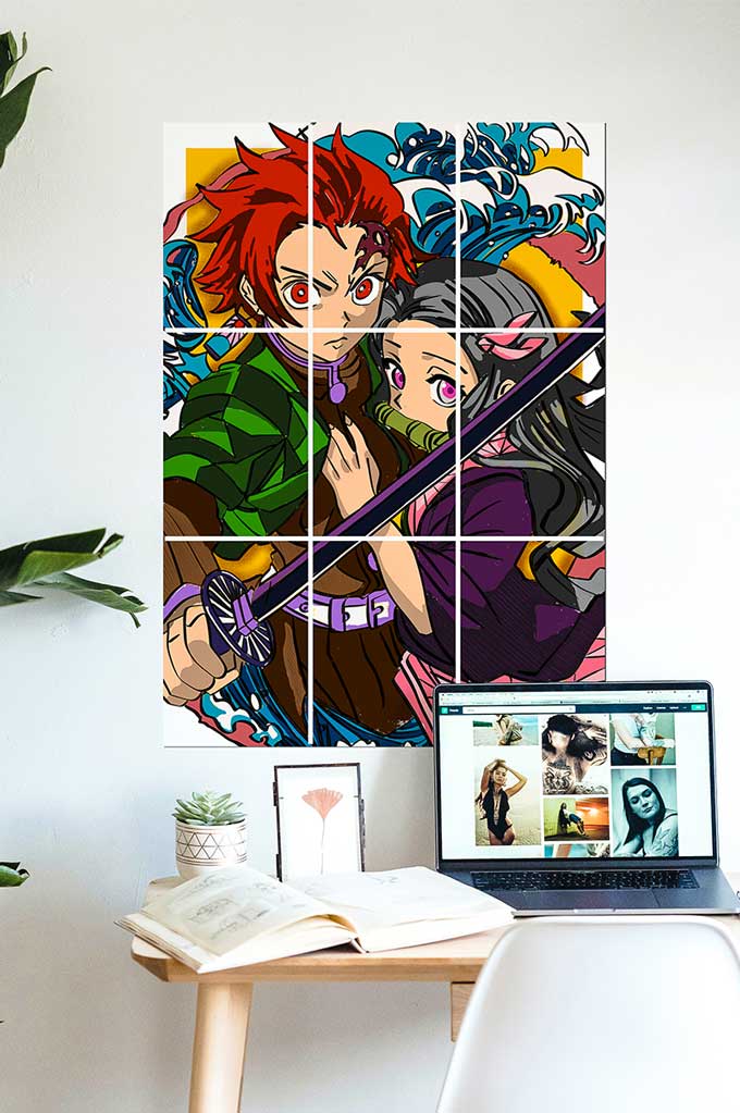 Tanjiro & Nezuko Demon Slayer- Anime Block Kit Posters