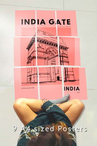 India Gate- Block Kit Posters