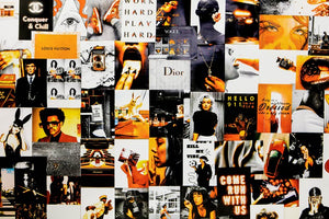 Boujee orange swag posters collage