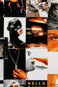 Boujee orange & black posters collage