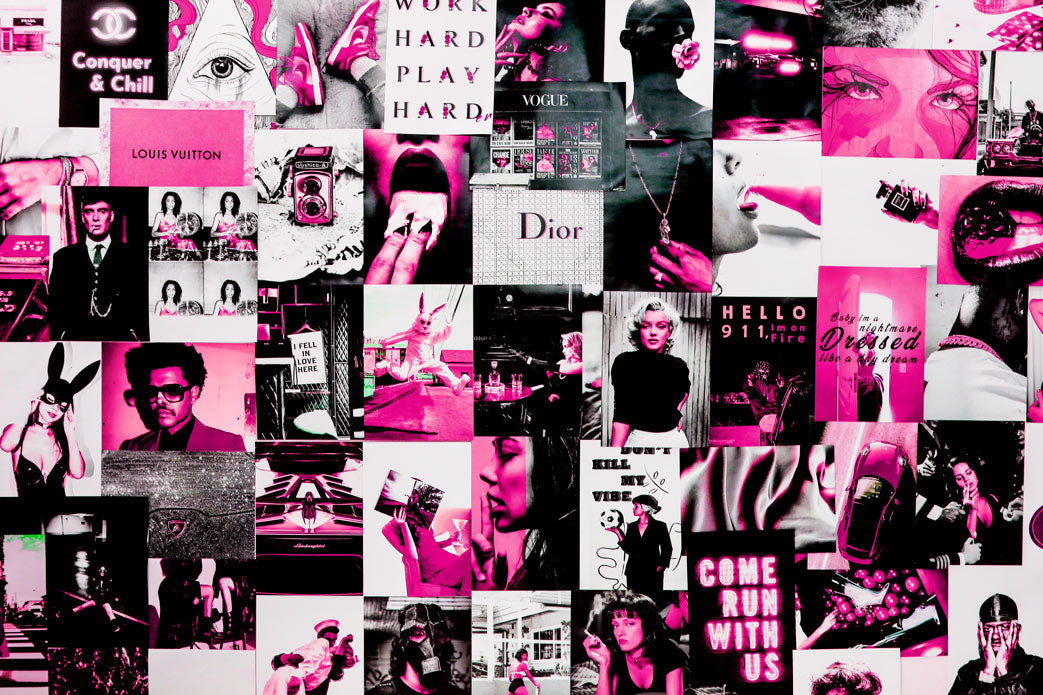Pink and white Louis Vuitton  Wallpaper, Picture collage wall