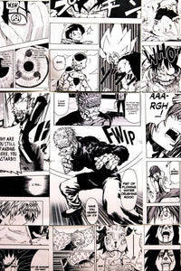 Silver fang one punch man manga poster collage kit