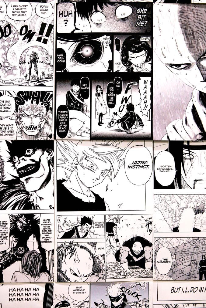 dragon ballz ultra instinct manga poster collage kit