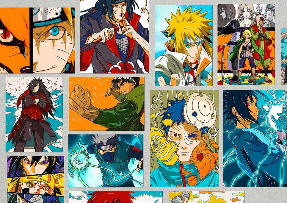 KARTMEN wall poster naruto anime Anime Poster One Piece Manga wall posters  for bedroom anime posters,(Size 12 x 18) 300 GSM -C : Amazon.in: Home &  Kitchen